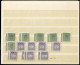 **/* Tschechoslowakei 1954/63, Partie Von Postfrischen Und Ungebrauchten Sätzen Der Portomarken In Den Typen A Und B, Da - Other & Unclassified