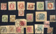 O/piece 1850-1919, Lot Abstempelungen Auf Briefmarken, Zeitungsmarken Und Correspondenzkartenausschnitten, Darunter Vor  - Verzamelingen