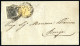 Cover 1850, 5 Cent Giallo Arancio Chiaro E 10 Cent Nero Su Lettera Da "ADRIA 20/5" (annullo C3) A Rovigo, E Lettera Con  - Lombardy-Venetia