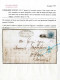 Cover 1853, Lettera Completa Del Testo Del 8.3.1853 Da Milano A Zara, Affrancata Con Un 45 Cent. Azzurro, I Tipo, Carta  - Lombardo-Venetien