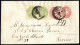 Cover 1864, Due 3 Soldi (1863) E Due 5 Soldi (1864) Su Lettera Con Afffrancatura Mista Spedita Da "LONIGO 26/9" (annullo - Lombardije-Venetië