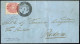 Cover 1866, Lettera Affrancata Con 5 Soldi Spedita Da "MONTAGNANA 4/9" (annullo C3) A Padova Durante La III Guerra D'Ind - Lombardije-Venetië