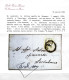 Cover 1854, 15 Cent. Marca Da Bollo, Stampa Tipografica, Su Lettera Da "BERGAMO 3/5" (annullo D) A Toscolano, Sass. 3 /  - Lombardy-Venetia