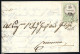 Cover 1854, 15 Cent Marca Da Bollo, Stampa Calcografica, Su Lettera Spedita Da "ANTIGNATE 24/5" (annullo C3) A Cremona,  - Lombardije-Venetië