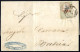 Cover 1856, Circolare Del 3.9.1856 Da Verona A Brescia, Affrancata Con Una Marca Da Bollo Di 5. Cent. Verde, Bruno Aranc - Lombardo-Vénétie