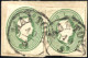Piece 1861, Frammento Con Due 3 Soldi Ritagli Da Interi Postali Usato A "MANTOVA 10 /5" (bollo C1), Combinazione Molto R - Lombardije-Venetië