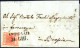 Cover Antignate, SD Punti 11, Lettera Del 21.6.1851 Per Brescia Affrancata Con 15 C. Rosso Carta A Mano, Cert. Enzo Dien - Lombardy-Venetia