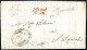 Cover LOREO 13 APR1854 (annullo Cor In Rosso) Su Lettera In Franchigia A S.Daniele Ed Altra Lettera Con 30 Cent Da Venez - Lombardije-Venetië