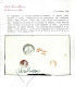 Cover LOREO 13 APR1854 (annullo Cor In Rosso) Su Lettera In Franchigia A S.Daniele Ed Altra Lettera Con 30 Cent Da Venez - Lombardo-Venetien