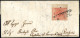 Cover Martinengo, SD Punti 12, Minilettera Del 4.2.1854 Per Brescia Affrancata Con 15 C. Rosso Vermiglio II Tipo Carta A - Lombardy-Venetia