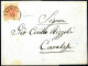 Cover 1853, 15 Cent III° Tipo, Carta A Mano, Su Lettera Scritta A Verona E Consegnata A "TRIENT 31/7" Spedita A Cavalese - Lombardy-Venetia