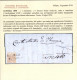 Cover 1850, 6 Kreuzer (I°tipo) Bruno Rossiccio Carta A Mano Su Lettera Da "BATTAGLIA 8 LUG" (annullo SD) A Trento, Raro  - Lombardo-Venetien