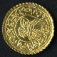 Mahmud II., 1223-1255 AH 1808-1839, ¼ Adli Altin Neu Gold, Jahr 18 Qustentiniya, Craig 228 Sultan 2983f, Stempelfrisch - Islamiche