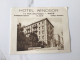 Ancienne Carte Publicitaire NICE HÔTEL WINDSOR 11, Rue Dalpozzo + Plan - Advertising