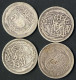 Britische Okkupation, 5 Piaster Silber, 1916, KM 318 Y 40, Schön, 4 Stück - Aegypten