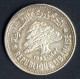 Libanon, Republik, 50 Piaster Silber, 1952 KM 17, Y 17, Vorzüglich, Sehr Schön 2 Stück - Líbano