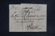 FRANCE - Marque D'entrée " Allemagne Par Strasbourg " Sur Lettre De Wien Pour Paris En 1818  - L 152395 - Entry Postmarks