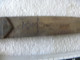 Delcampe - Antique Poignard Couteau Arabe Laiton Bois Et Acier Damas Lame 19.5 Cm - Decorative Weapons