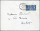 Lettre N° 4, 50c Mercure, Paire Horizontale Avec Surcharge De Dunkerque S/L Càd Ghyvelde 3.7.40 Pour Dunkerque - Arrivée - Other & Unclassified