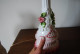 Delcampe - E1 Magnifique Lampe Au Décor De Fleurs - Rose - Leuchten & Kronleuchter