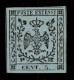 Antichi Stati Italiani - Modena - 1852 - Prove - 5 Cent (P22 - Celeste Chiaro) - Nuovo Senza Gomma - G. Bolaffi (320) - Autres & Non Classés