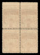 Occupazioni I Guerra Mondiale - Fiume - 1920- 15 Cent Su 10 Reggenza Carnaro (135) In Quartina Di Formati Diversi - Copp - Autres & Non Classés