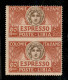 Colonie - Libia - 1921 - 50 Cent (4g) - Coppia Verticale Non Dentellata Al Centro - Gomma Originale - Colla - Autres & Non Classés