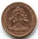 1 CENT 1998 BAHAMAS Coin UNC STARFISH #W11457.U.A - Bahama's