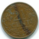 2 1/2 CENT 1956 CURACAO Netherlands Bronze Colonial Coin #S10167.U.A - Curacao