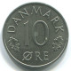 10 ORE 1973 DENMARK Coin #WW1029.U.A - Danimarca