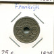 25 CENTIMES 1925 FRANKREICH FRANCE Französisch Münze #AM203.D.A - 25 Centimes