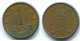 1 CENT 1974 ANTILLES NÉERLANDAISES Bronze Colonial Pièce #S10659.F.A - Netherlands Antilles