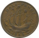 HALF PENNY 1945 UK GRANDE-BRETAGNE GREAT BRITAIN Pièce #AG820.1.F.A - C. 1/2 Penny