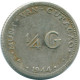 1/4 GULDEN 1944 CURACAO NEERLANDÉS NETHERLANDS PLATA Colonial #NL10620.4.E.A - Curaçao