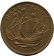 HALF PENNY 1945 UK GRANDE-BRETAGNE GREAT BRITAIN Pièce #BA978.F.A - C. 1/2 Penny