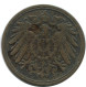 1 PFENNIG 1901 D DEUTSCHLAND Münze GERMANY #AE605.D.A - 1 Pfennig