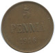 5 PENNIA 1916 FINNLAND FINLAND Münze RUSSLAND RUSSIA EMPIRE #AB239.5.D.A - Finnland