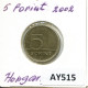 5 FORINT 2002 HUNGRÍA HUNGARY Moneda #AY515.E.A - Hongrie