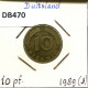 10 PFENNIG 1989 J BRD ALEMANIA Moneda GERMANY #DB470.E.A - 10 Pfennig