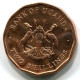 2 SHILLINGS 1987 UGANDA UNC Coin #W11058.U.A - Uganda