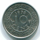 10 CENTS 1976 SURINAME Nickel Coin #S13296.U.A - Surinam 1975 - ...