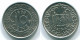 10 CENTS 1976 SURINAME Nickel Coin #S13296.U.A - Surinam 1975 - ...