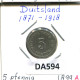 5 PFENNIG 1899 A DEUTSCHLAND Münze GERMANY #DA594.2.D.A - 5 Pfennig