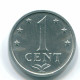 1 CENT 1980 ANTILLES NÉERLANDAISES Aluminium Colonial Pièce #S11196.F.A - Antilles Néerlandaises