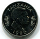 1 SHILLING 1990 TANSANIA TANZANIA UNC President Mwinyi Torch Münze #W11170.D.A - Tanzanía