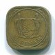 5 CENTS 1972 SURINAM NIEDERLANDE Nickel-Brass Koloniale Münze #S12930.D.A - Suriname 1975 - ...