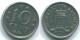 10 CENTS 1970 ANTILLAS NEERLANDESAS Nickel Colonial Moneda #S13342.E.A - Antilles Néerlandaises