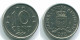 10 CENTS 1978 NIEDERLÄNDISCHE ANTILLEN Nickel Koloniale Münze #S13561.D.A - Niederländische Antillen