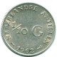 1/10 GULDEN 1962 NETHERLANDS ANTILLES SILVER Colonial Coin #NL12393.3.U.A - Antillas Neerlandesas