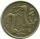 2 CENTS 1992 CHIPRE CYPRUS Moneda #AP319.E.A - Chypre